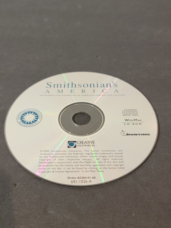 Smithsonian’s America CD-ROM Win/Mac Creative Multimedia History Culture Vintage