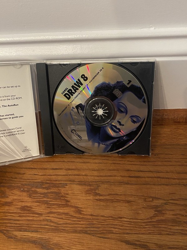 Corel Draw 8 CorelDraw DISC 1 ONLY PC CD-ROM Professional Windows 95 Software gallery