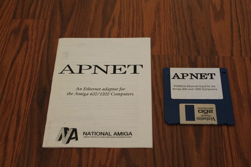 APNET Commodore Amiga Program on 3.5″ disk with instructions