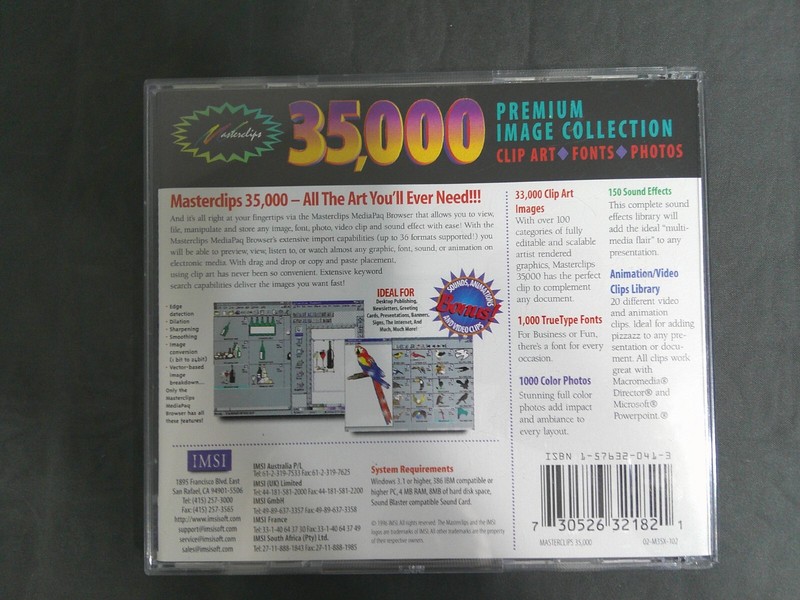 Software PC Masterclips 35000 Premium Image Collection 2 CDs - Win 3.1 or Higher gallery