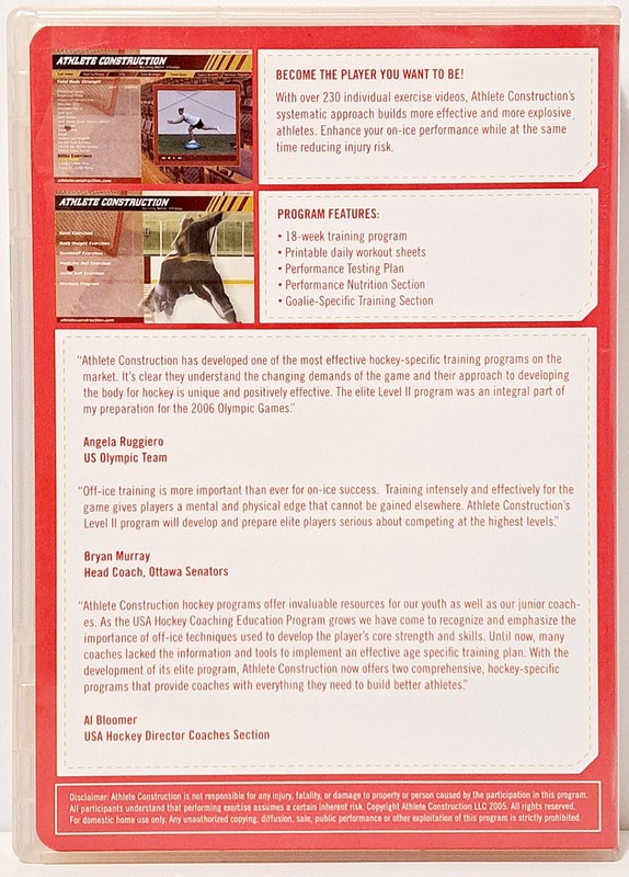 Athlete Construction | Hockey Dryland Training Levels 1 & 2 ~ CD-ROM (2-Discs) gallery