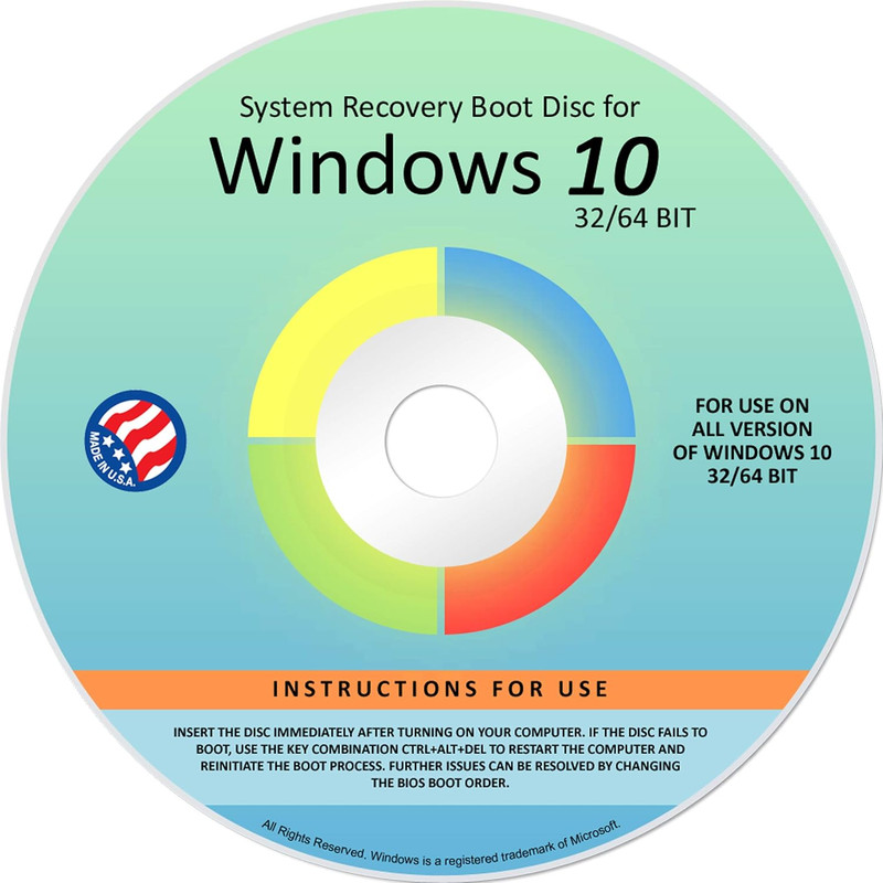 Reinstall DVD for Windows 10 All Versions 32/64 Bit. Recover, Restore, Repair Bo gallery