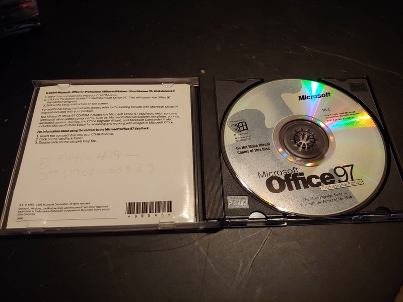 Microsoft Office 97 - Professional Edition - SR=1 - CD-ROM w/ product CD key gallery