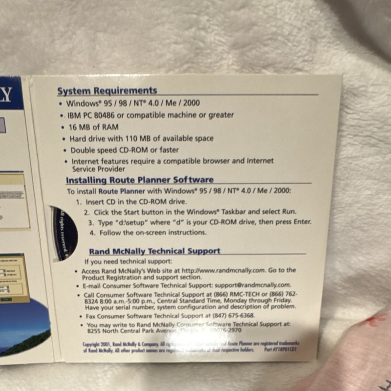 Rand McNally Route Planner Travel Software CD for Windows 95/98/NT/Me/2000 gallery