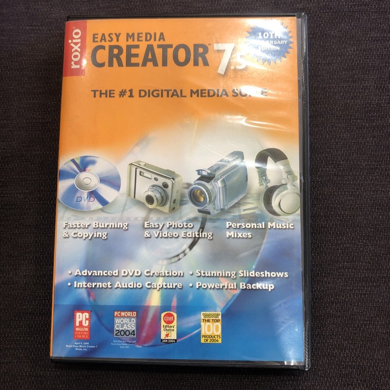 Easy Media Creator 7.5 The #1 Digital Media Suite By Roxio Cd Rom