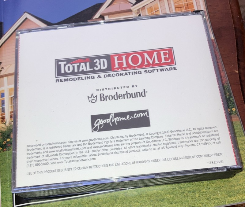 PC Software Total 3D Home Deluxe 6.0 Windows Discs 3 and 4 only gallery