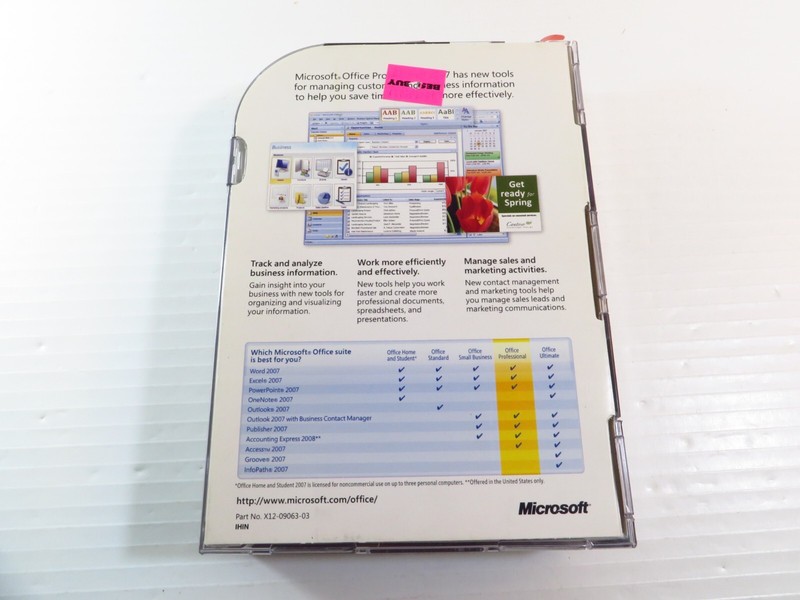 Microsoft Office 2007 Professional Full English Retail Version MS Pro =RETAIL= gallery