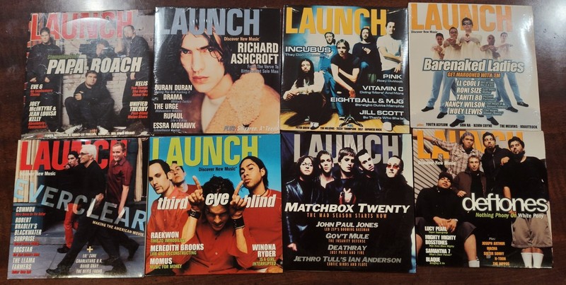 Y2K LOT OF (8) – Launch Magazine CD-ROMs – Deftones/Papa Roach/Incubus + MORE
