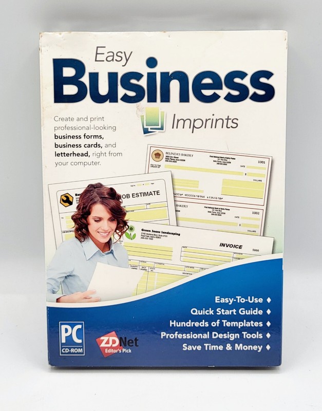 Broderbund Encore Easy Business Imprints NEW, SEALED Retail Box