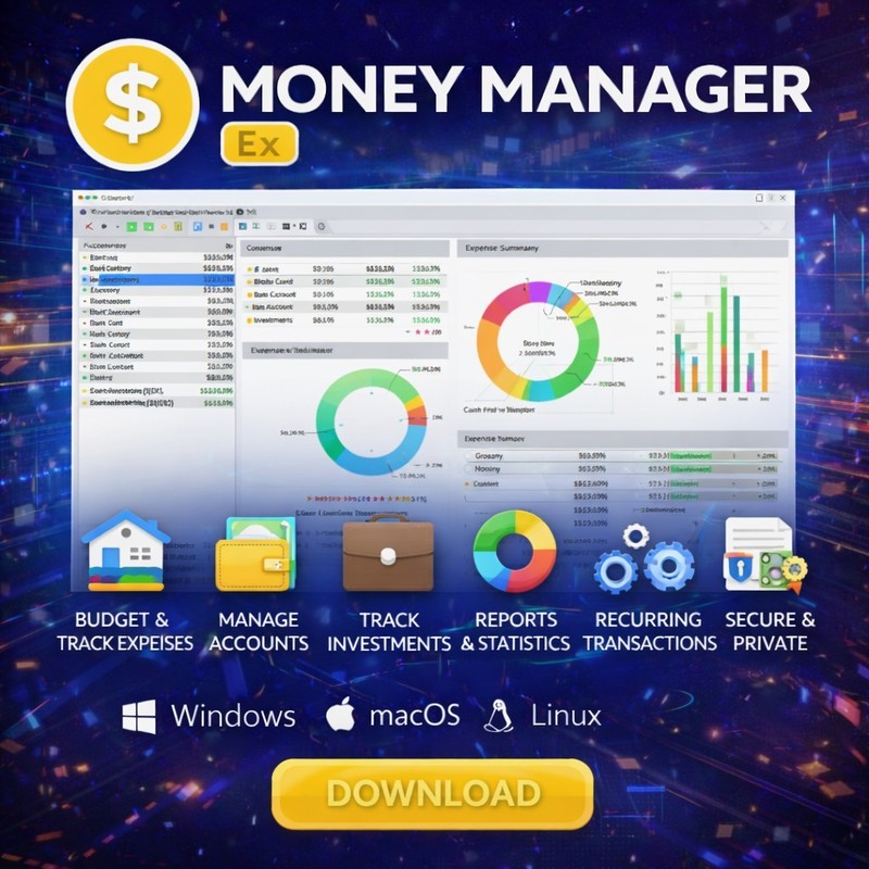 Money Manager Ex - Personal Accounting, Banking And Budgeting Software