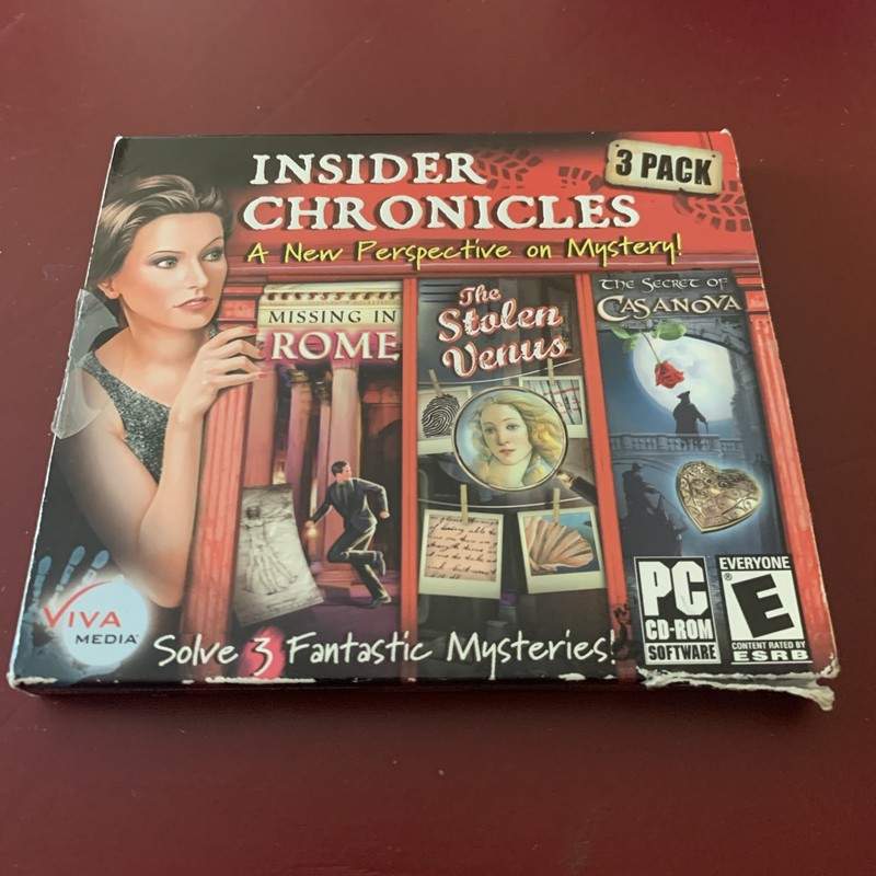 INSIDER CHRONICLES – 3 PACK OF PC CD ROM GAMES