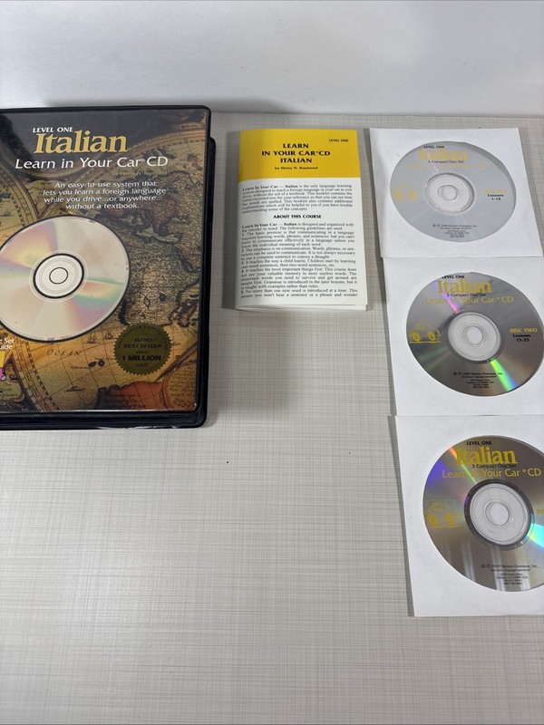 Italian: Learn in Your Car Cd : Level 1, 3 Discs 39 Lessons, Great Condition gallery