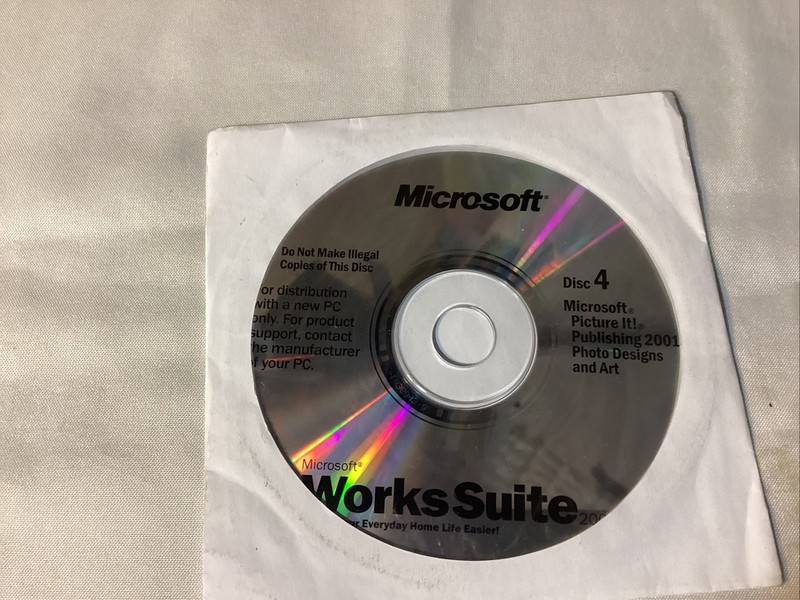 Microsoft Works Suite PC Software Disc 4