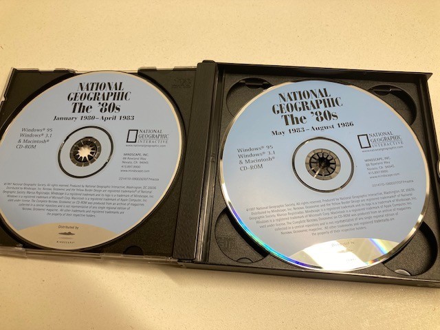National Geographic Magazine: The 1910s CD-ROM and 1980s (3 in each set) gallery