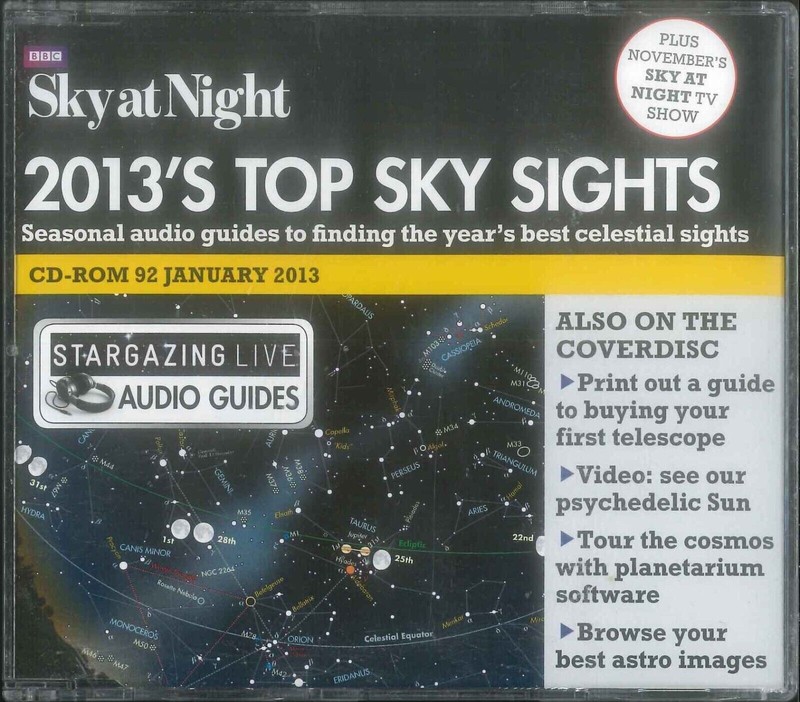 BBC Sky at Night CD-ROM, 2013’s Top Sky Sights, #92 January 2013, Windows, Mac