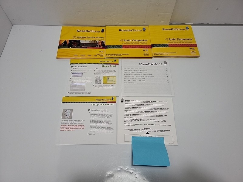 Rosetta Stone-Chinese (Mandarin)-Levels 1-2 Used Complete 