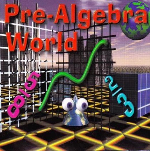 Pre-Algebra World PC MAC CD kids study graphs numbers charts fractions math game