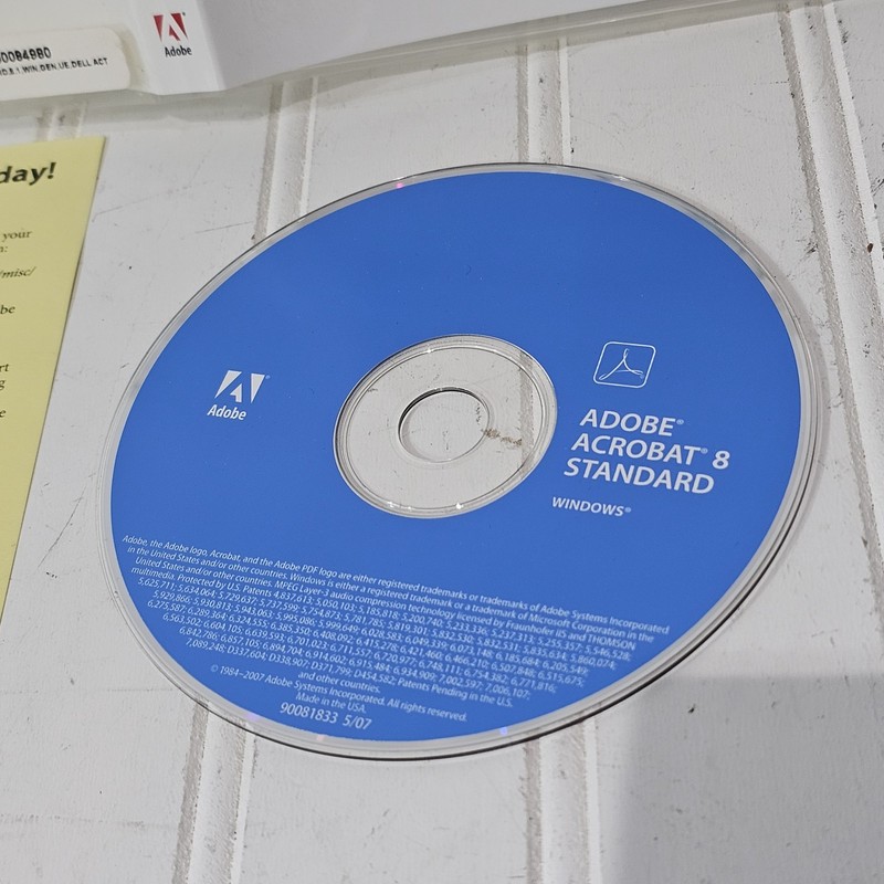 Vintage Adobe Acrobat 8 Standard for Windows W/ Serial Key In Case gallery