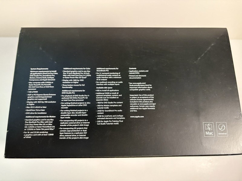 Apple Final Cut Studio 2 Academic Mac OS X Video Editing Software Serial Number gallery