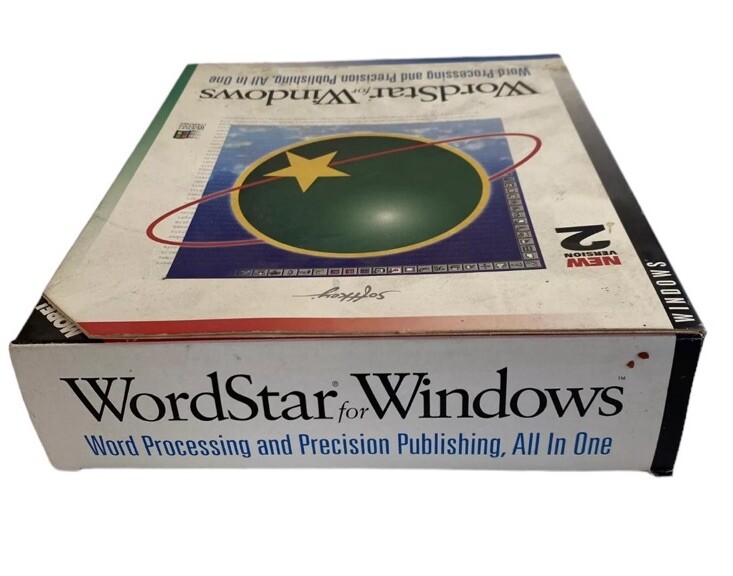 NEW SEALED WordStar For Windows Version 2 Windows 3.1 / 95 Big Box PC Word #2 gallery