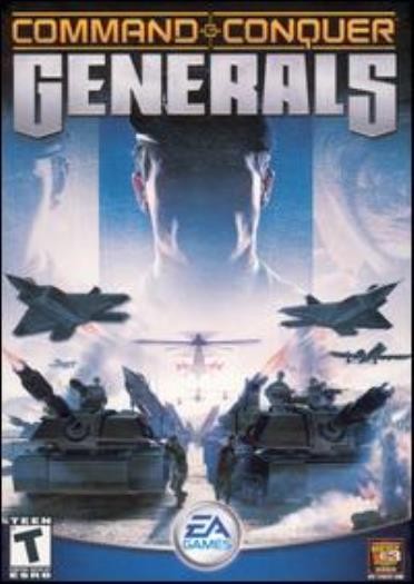 Command & Conquer Generals + Manual PC CD lead high-tech army war combat game!