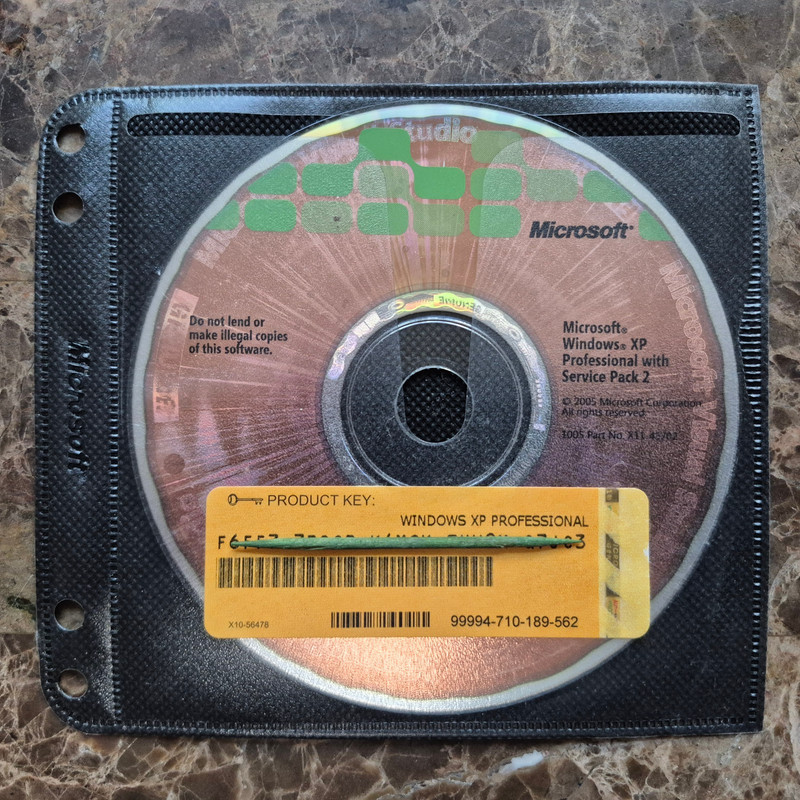Microsoft Windows XP Professional SP2 Full Operating System With Product Key