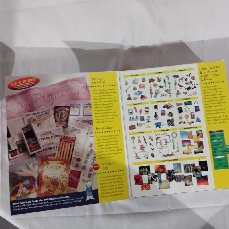 Print Master CD Manual Windows/Mac Mindscape gallery