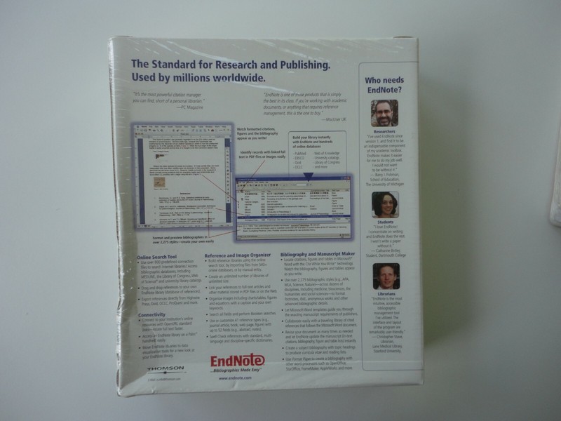 2006 New Sealed Endnote For ISIA02060- Mac OS X Bibliographies Made Easy Thomson gallery