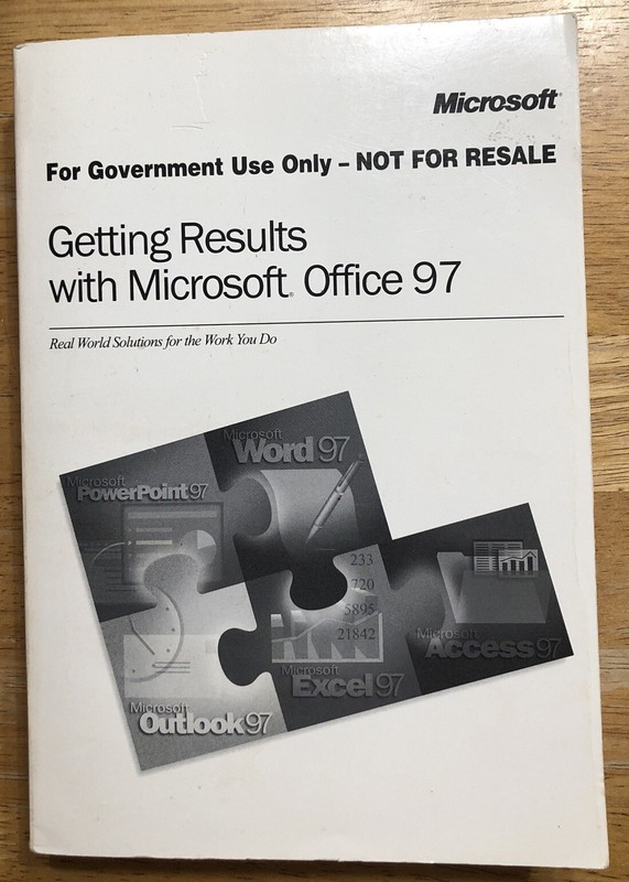 Microsoft Office 97 For Government Use Only