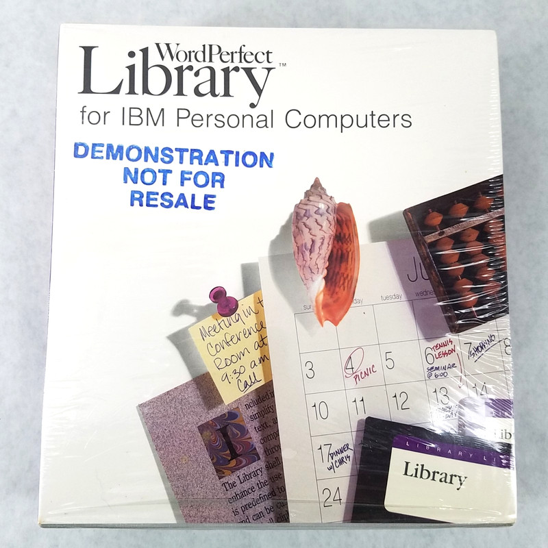 WordPerfect Library Works for IBM Personal Computers 2.0 – 1988 – SEALED!