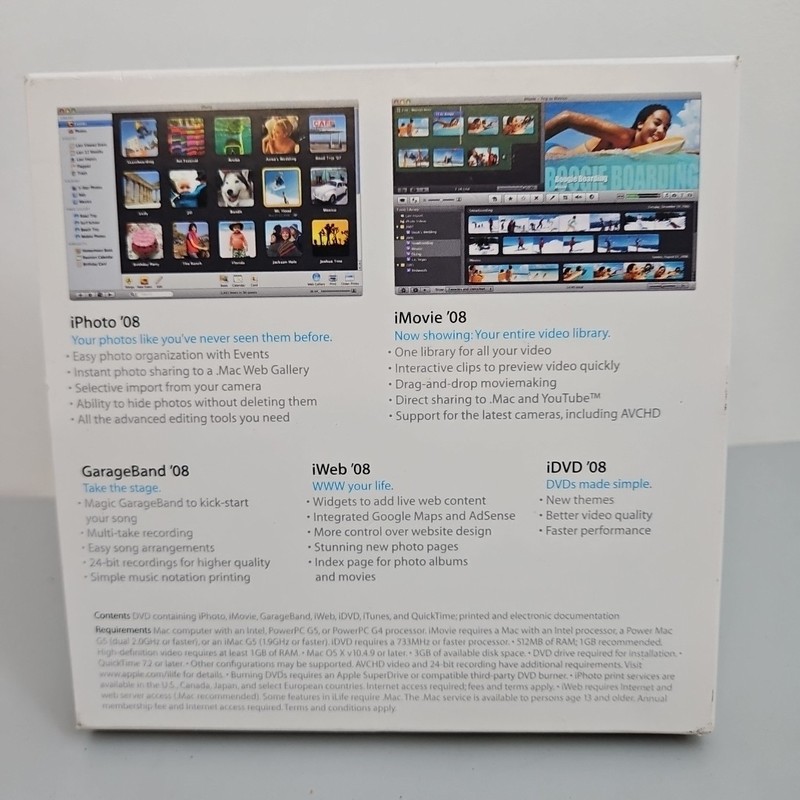 APPLE iLIFE '08 Retail Version 8.0.1 Software gallery