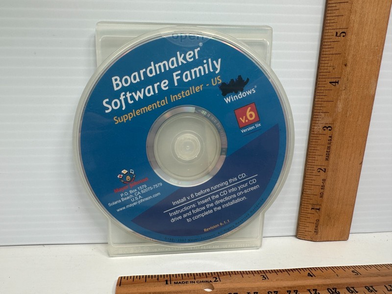 Mayer-Johnson Boardmaker Software Family Supplemental Installer Version 6