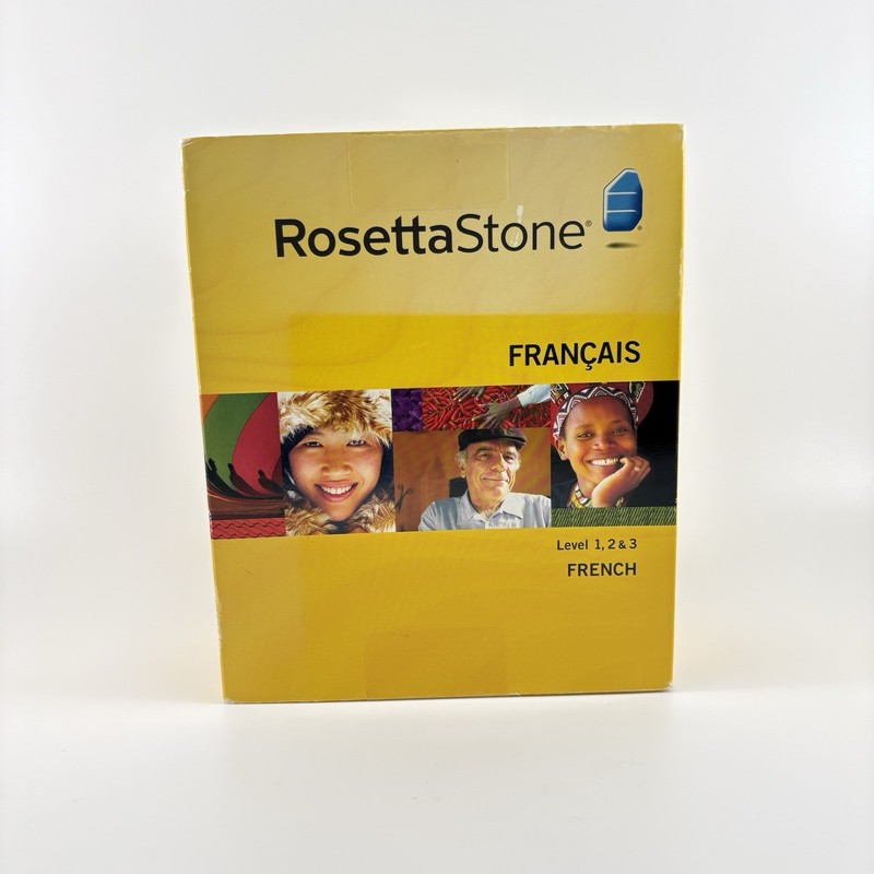 NEW Rosetta Stone French Version 3 CD-Rom Win/Mac Homeschool Levels 1-3 Sealed
