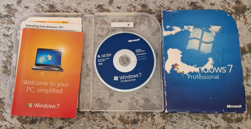 Windows 7 Professional 64-Bit & 32-Bit DVD Upgrade Product Key Status Unknown gallery
