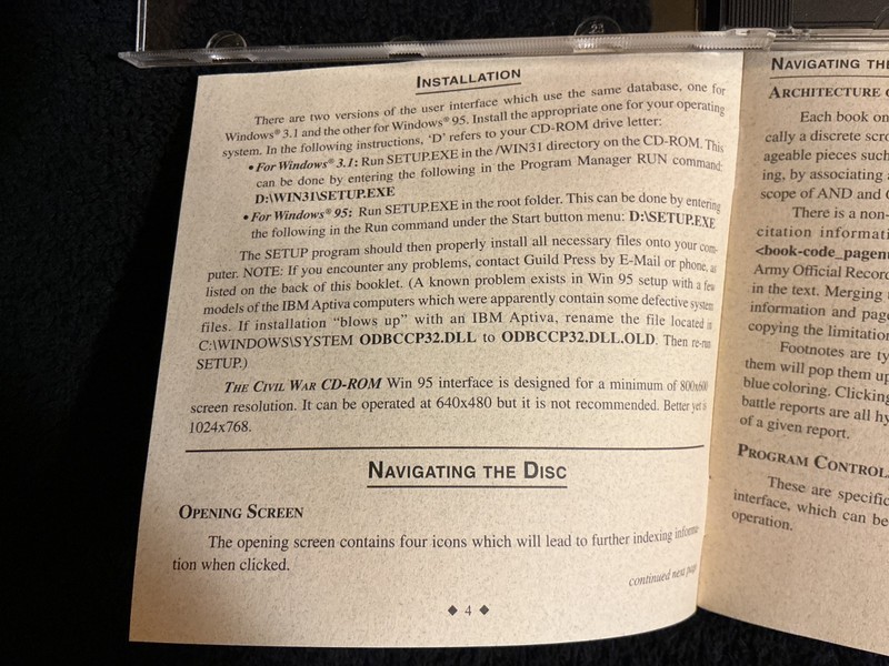 The CIVIL WAR CD-ROM 1.0 Guild Press Of Indiana, Clean Disc VG+/EX cond. gallery