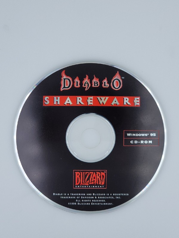 Diablo 1 Shareware PC CD classic dungeon crawler hack & slash RPG game demo RARE