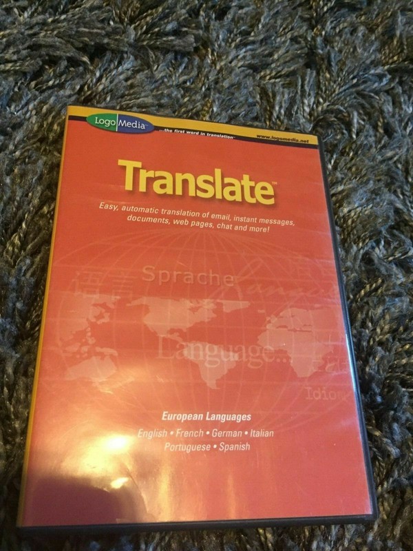 Logo Media Logomedia Translate 6- European Languages Windows Disc In Case CD-Rom