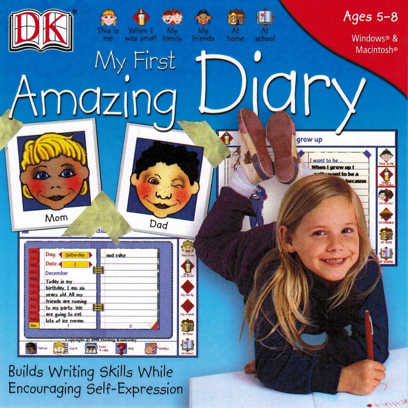 DK Dorling Kindersley My First Amazing Diary Ages 5-8 PC Software Sealed New
