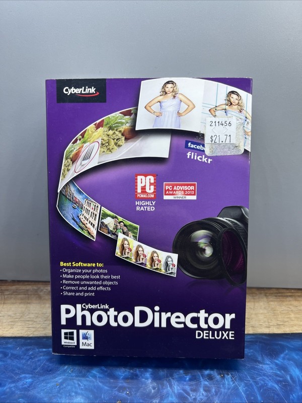 Cyberlink Photo Director Version 4 Deluxe Photography Editing Sofware – Sealed