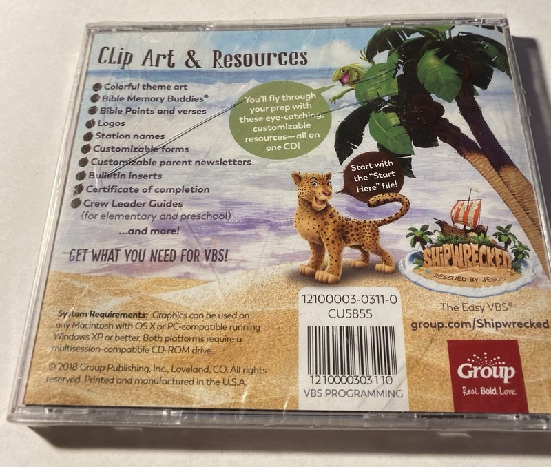 Shipwrecked Clip Art & Resources Cd-rom New Sealed Free Fast Shipping. gallery