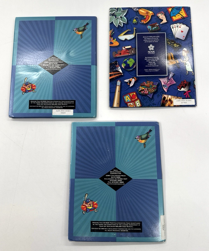 NOVA Art Explosion 600,000 Images Clip Art Software CD-Roms LOT for Windows gallery