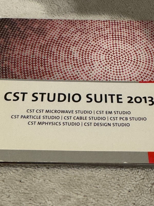 CST STUDIO SUITE 2013 – CD ONLY VERY GOOD CONDITION!!!