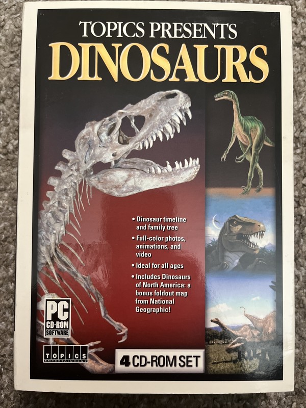 Topics Presents DINOSAURS PC Four CD-ROM Set