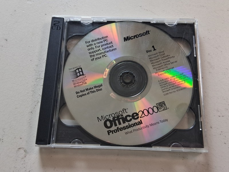 Microsoft Office 2000 Professional WINDOWS NT/98 w/ Product Key-2 CD ROM Set gallery