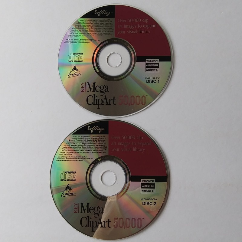 Clip Art Images 50,000 Disks 1 & 2 for Windows 95/3.1 – Expand Visual Library gallery