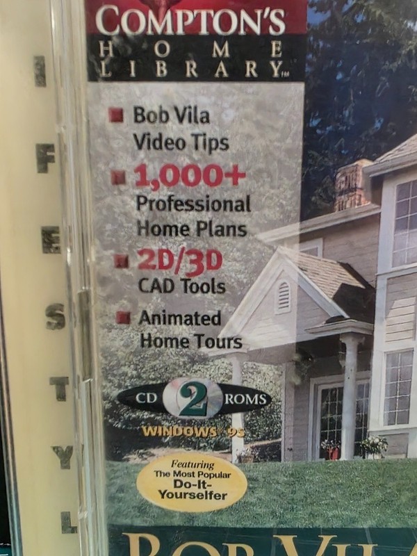 Bob Vila's Home Design Compton's Home Library 2 PC CD ROMS Windows 95 gallery