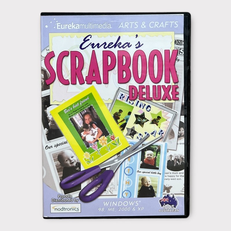 Eureka’s Scrapbook Deluxe for Windows PC (98, ME, 2000 & XP) – 2004, Nodtronics