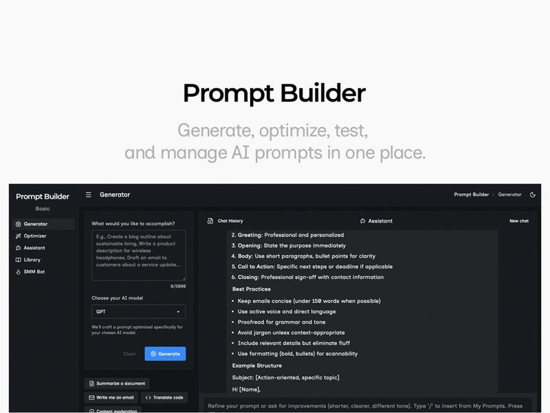 PromptBuilder – AI Prompt Engineer: Lifetime Subscription