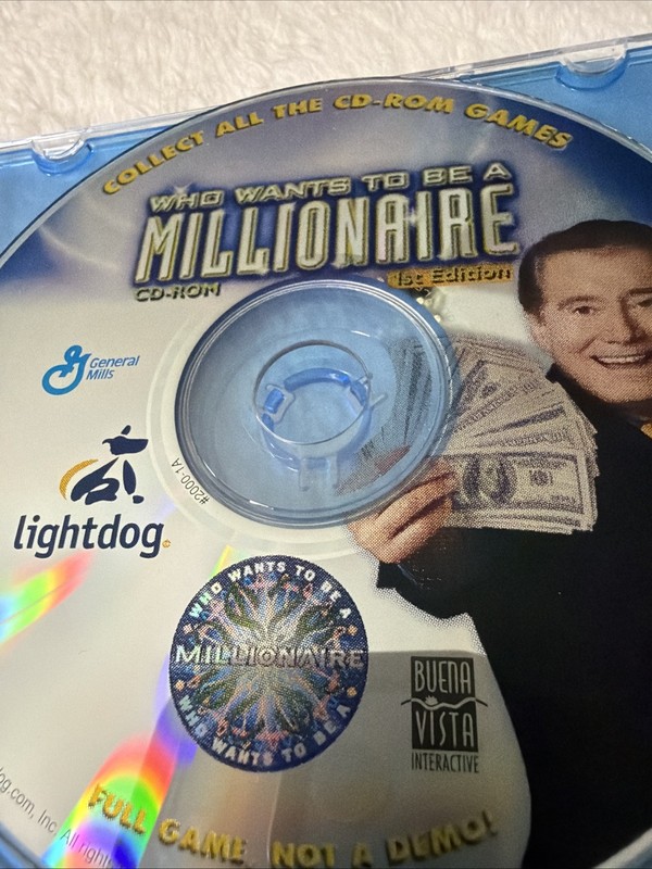 Who Wants To Be A Millionaire PC CD ROM General Mills Lightdog Full Game 2000 gallery