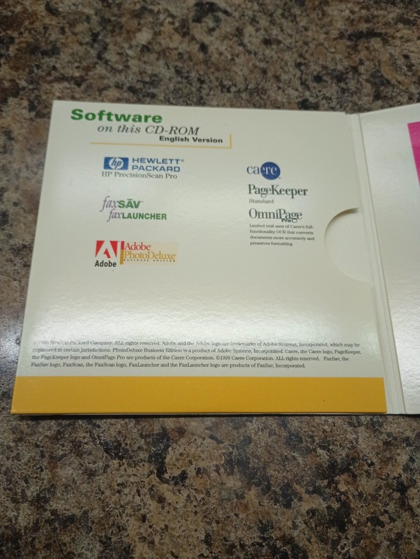 Vintage 1998 HP Scanning Software Precision Scan Pro on CD gallery